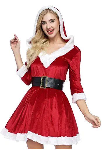 Amazon.co.uk: Santa Outfits For Women